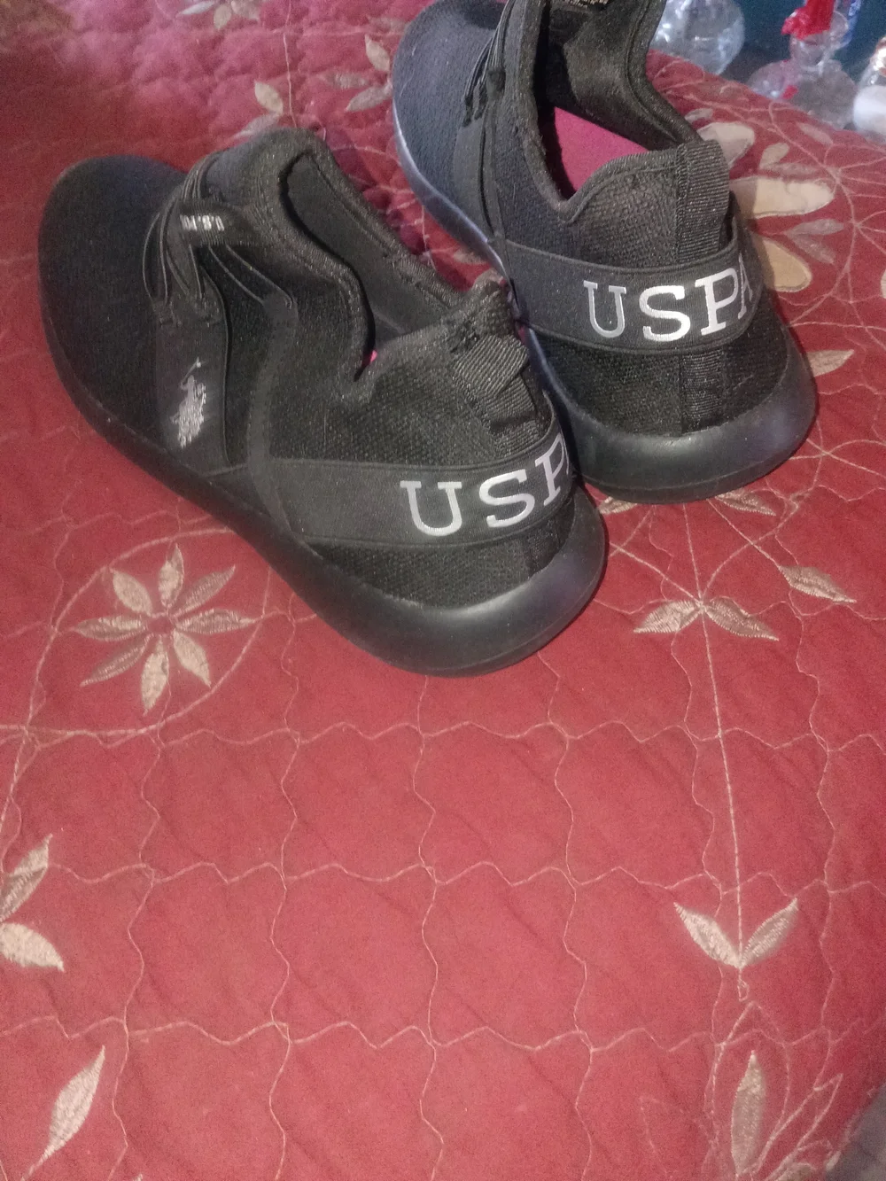 U.S. Polo Assn. Black Slip-On Athletic Sneakers